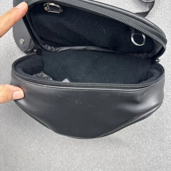 SLR Camera Bag/Case Black Shoulder Strap Photography Old School Carrying Bag - Picture 4 of 8